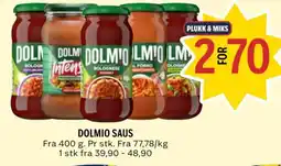 Coop Prix Dolmio Saus tilbud