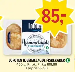 Coop Prix Lofoten hjemmelagde fiskekaker tilbud