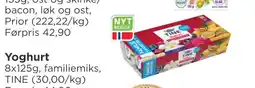 Meny Tine yoghurt tilbud