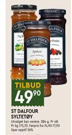 Coop Mega St Dalfour syltetøy tilbud