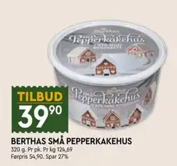 Coop Mega Berthas små pepperkakehus tilbud