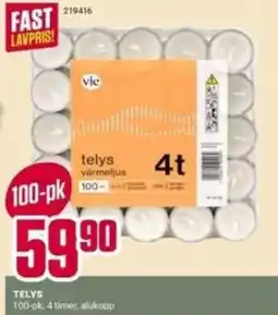 Europris Telys varmeljus tilbud