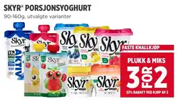 Meny Skyr porsjonsyoghurt tilbud