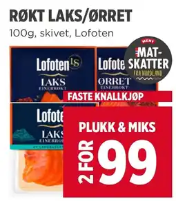Meny Lofoten Røkt Laks/Ørret tilbud