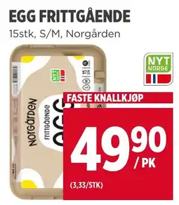 Meny Norgården egg frittgående tilbud