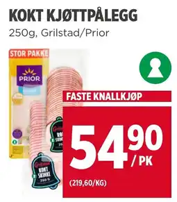 Meny Prior kokt kjøttpålegg tilbud
