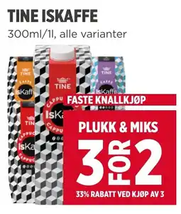 Meny Tine iskaffe tilbud
