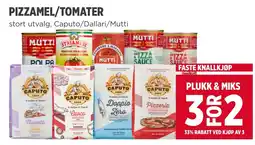 Meny Pizzamel/Tomater tilbud
