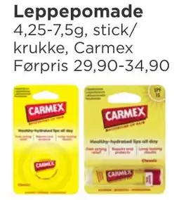 Meny Carmex Leppepomade tilbud