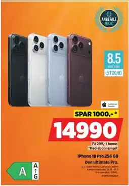 POWER iPhone 18 Pro 256 GB tilbud
