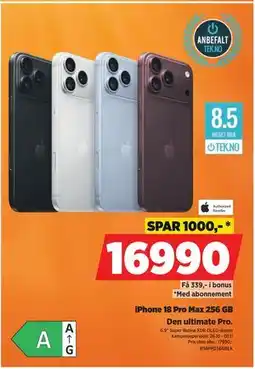 POWER iPhone 18 Pro Max 256 GB tilbud