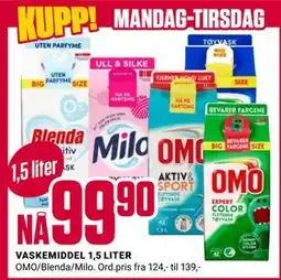 Europris VASKEMIDDEL 1,5 LITER tilbud