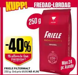 Europris FRIELE FILTERMALT tilbud