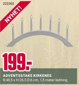 Europris ADVENTSSTAKE KIRKENES tilbud