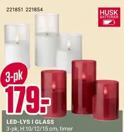 Europris LED-LYS I GLASS tilbud