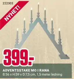 Europris ADVENTSSTAKE MO I RANA tilbud