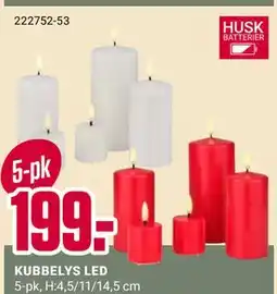 Europris KUBBELYS LED tilbud
