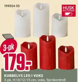 Europris KUBBELYS LED I VOKS tilbud