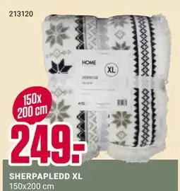 Europris SHERPAPLEDD XL tilbud