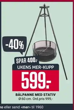 Europris BÅLPANNE MED STATIV, App-pris tilbud