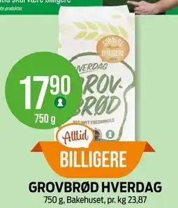 Kiwi GROVBRØD HVERDAG tilbud