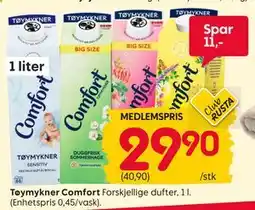 Rusta Tøymykner Comfort, Medlemspris tilbud