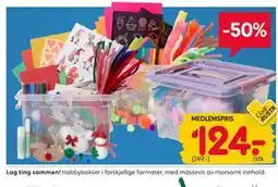 Rusta Hobbybokser, Medlemspris tilbud