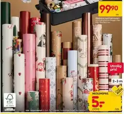 Rusta Jule- og gavepapir, Medlemspris tilbud