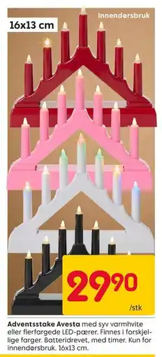 Rusta Adventsstake Avesta tilbud