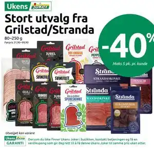 Stort utvalg fra Grilstad/Stranda