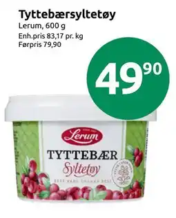 Joker Tyttebærsyltetøy tilbud