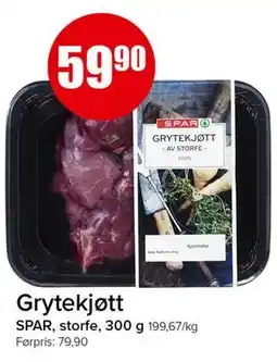 Spar Grytekjøtt tilbud