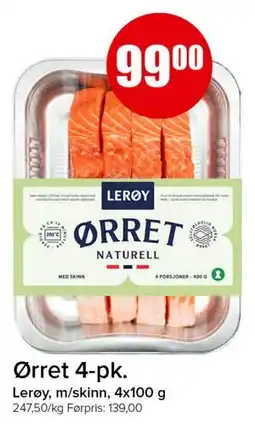Spar Ørret 4-pk tilbud