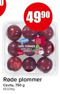 Spar Røde plommer tilbud