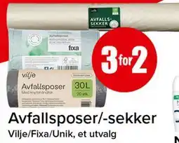 Spar Avfallsposer/-sekker tilbud