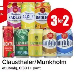 Spar Clausthaler/Munkholm tilbud