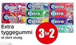 Spar Extra tyggegummi tilbud