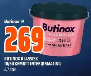 BUTINOX KLASSISK 10/SILKEMATT INTERIØRMALING