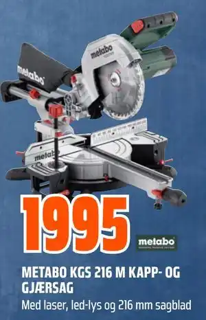 METABO KGS 216 M KAPP- OG GJÆRSAG