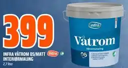 Obs Bygg INFRA VÅTROM 05/MATT INTERIØRMALING tilbud
