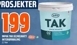 Obs Bygg INFRA TAK 02/HELMATT INTERIØRMALING tilbud