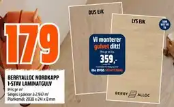 Obs Bygg BERRYALLOC NORDKAPP 1-STAV LAMINATGULV tilbud