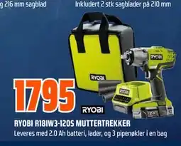 Obs Bygg RYOBI R18IW3-120S MUTTERTREKKER tilbud