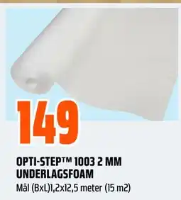 Obs Bygg OPTI-STEP 1003 2 MM UNDERLAGSFOAM tilbud