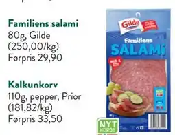 Jacobs Familiens salami tilbud