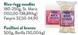 Jacobs Rice-/egg noodles tilbud
