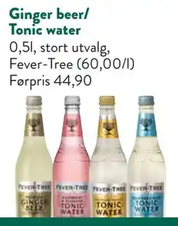 Jacobs Ginger beer/ Tonic water tilbud