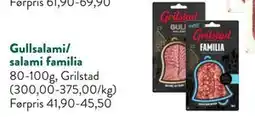 Jacobs Gullsalami/ salami familia tilbud