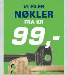 Coop Byggmix VI FILER NØKLER tilbud