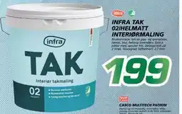 Coop Byggmix INFRA TAK 02/HELMATT INTERIØRMALING tilbud